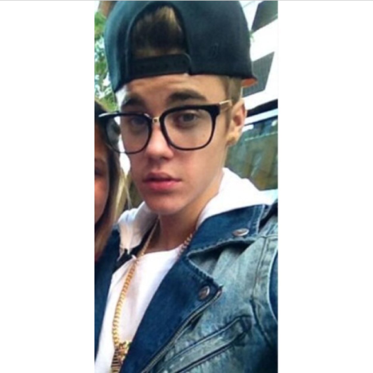 got glasses and touch asses