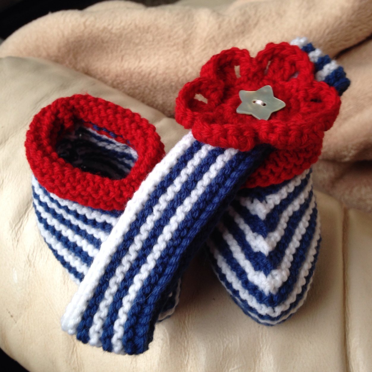 I sell hand knitted accessories (lovelies) for baby and you. I add new items regularly at my etsy shop LuckyLucysLovelies, come and see!!!