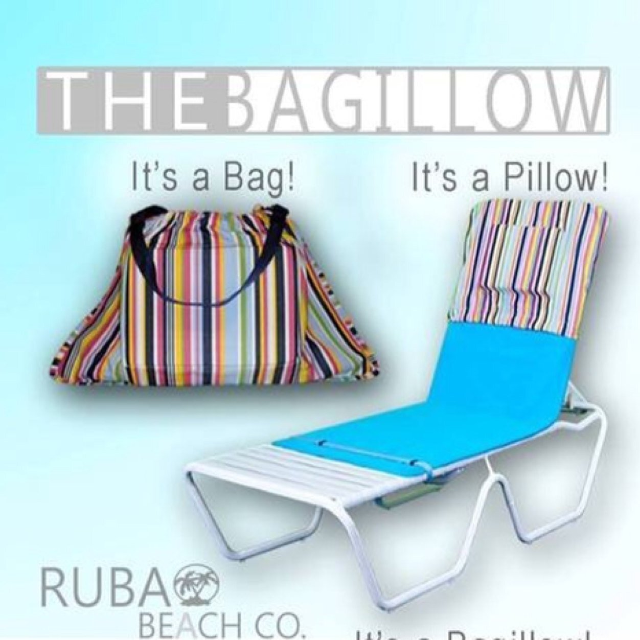 Bagillow's profile picture. Welcome to our new Twitter account! Learn more about the latest craze from Ruba: a comfortable pillow in a bag that goes wherever you go. R U Beach Active?