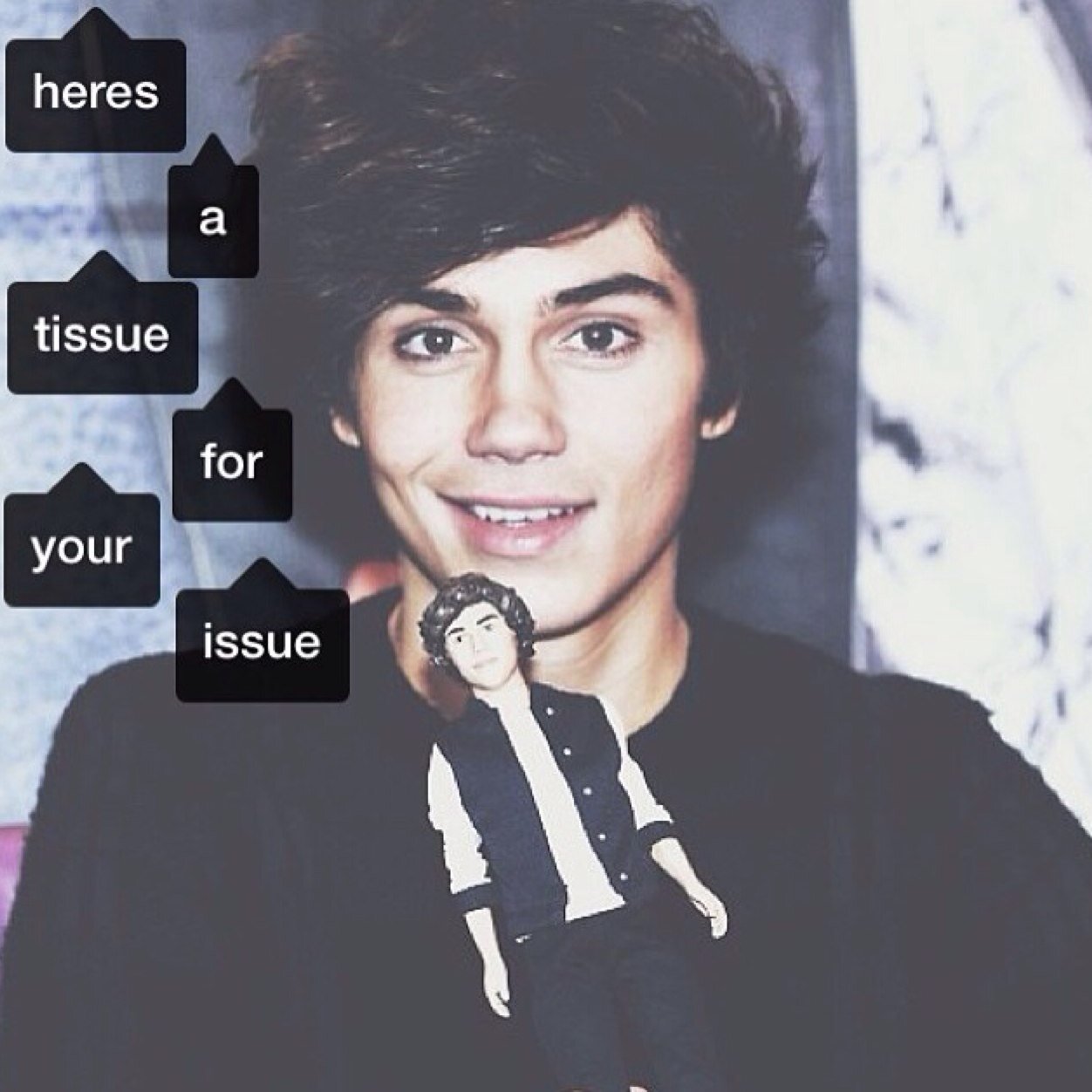 Some girls love British guys, well I love a British guy that wears monkey onesies ❥ ( George you so cute )