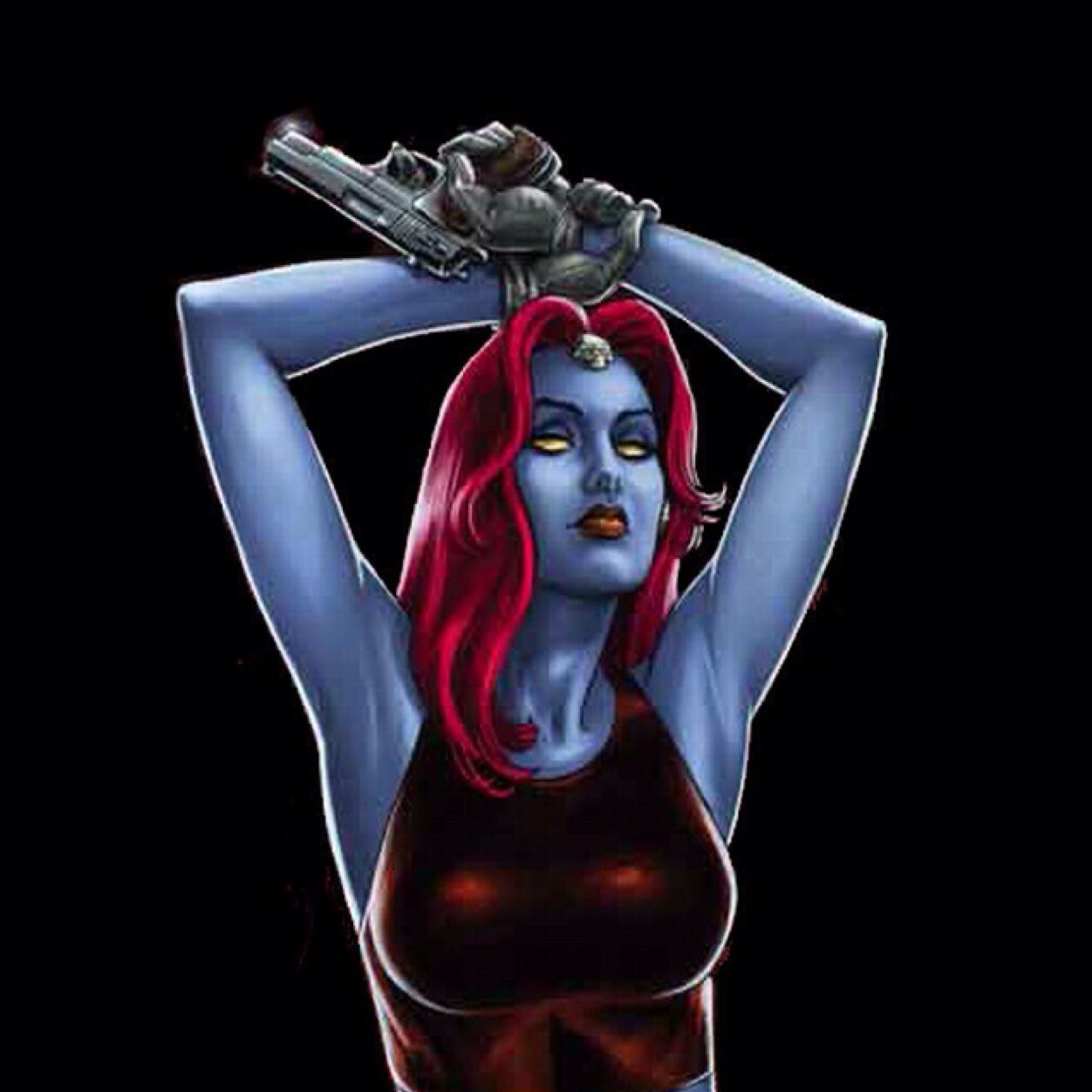 Who am I? That is an excellent question. Though not one easily answered but I'll try. My name is Raven. I'm a mutant shapeshifter. A friend of Charles Xavier.