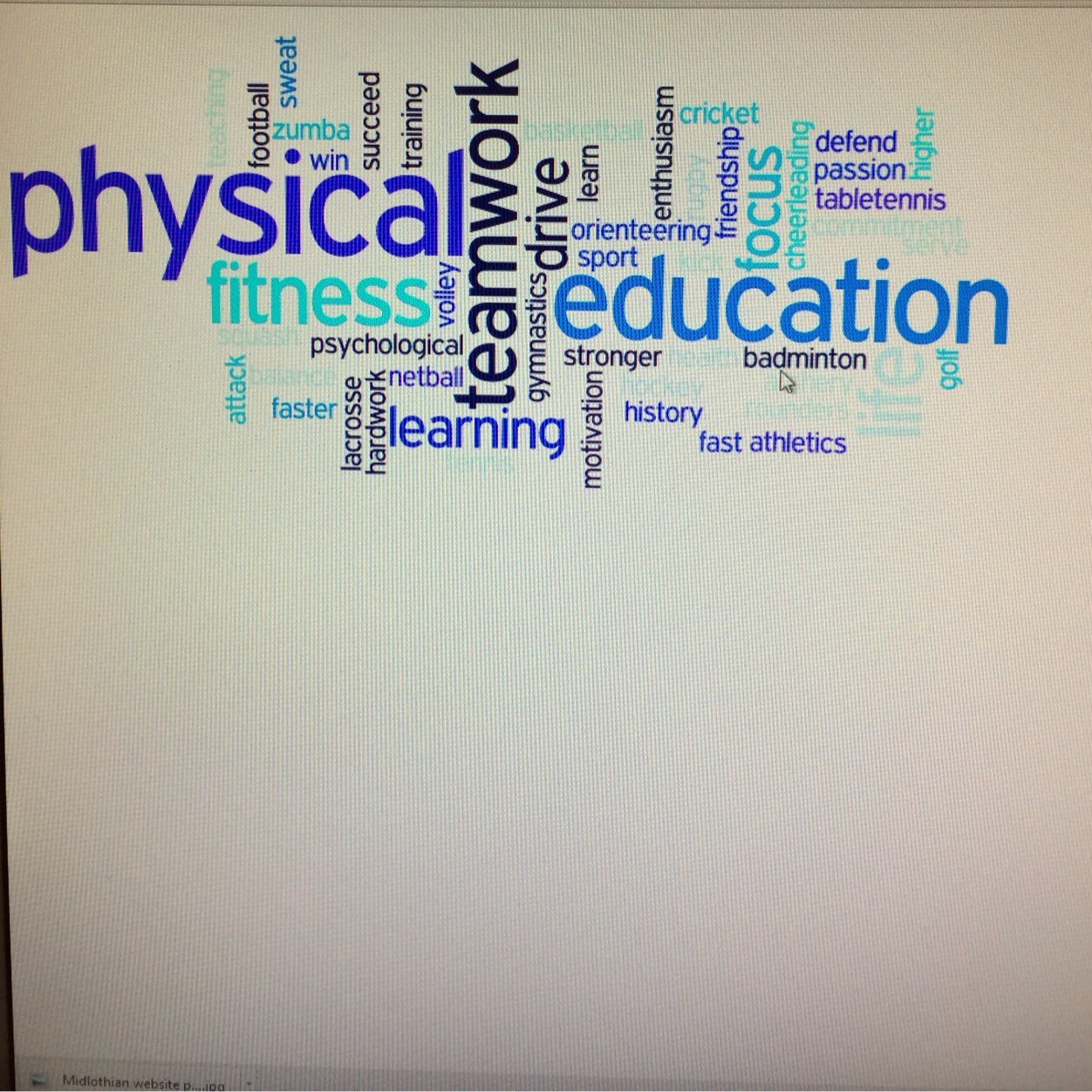 midlothianPE's profile picture. We are what we repeatedly do. Excellence, therefore, is not an act but a habit.