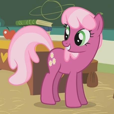 mlm_Cheerilee's profile picture. I am the schoolteacher in Ponyville. I care about each of my young pony students, and love to help them learn and grow.