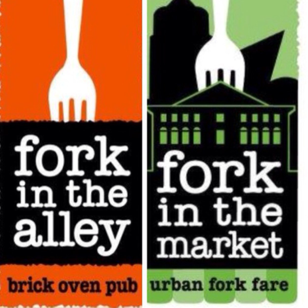 Roanoke's finest food & entertainment: Brick Oven Fare, Dogs, Burgers, Salads and Smore| Fork in the Alley|Fork in the Market