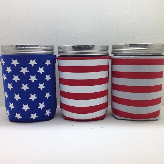 Mason Jar Jackets Made With High Quality Neoprene | Multiple Colors | Pint & Quart Sizes | Custom Printing Available | Wedding Parties | Businesses