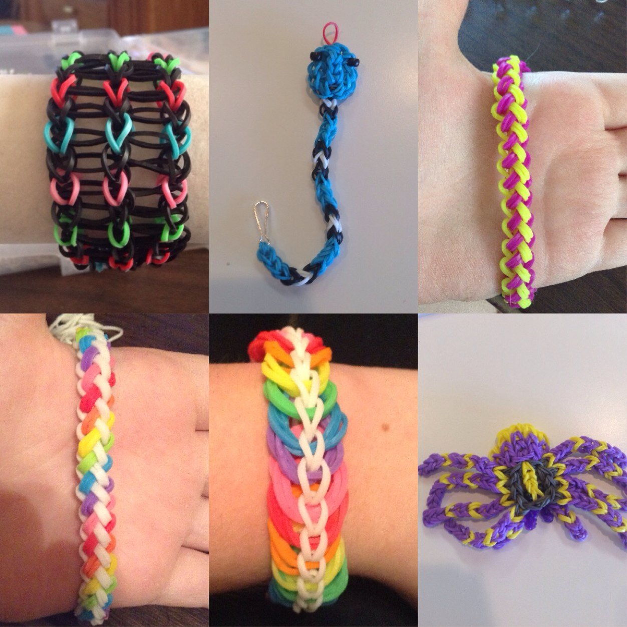 I create and sell Charms, Keychains, Bracelets, & Animals on a Rainbow Loom.