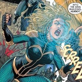 Dinah Lance, black canary by name. Wife to Kurt and bird of prey