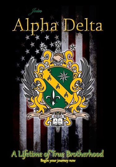 We are the Nu Mu chapter of Alpha Delta National Fraternity