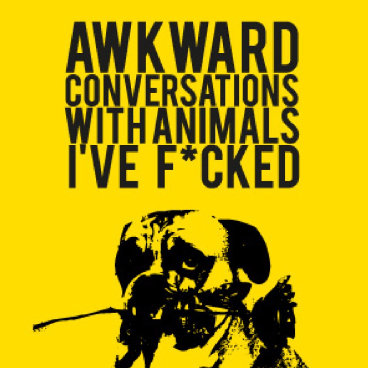 awkwardtheplay's profile picture. Awkward Conversations with Animals I've F*cked, 18:50, Ironbelly at Underbelly. Written by @hayesamazing, directed by @edstambo and starring @jackholdenactor.