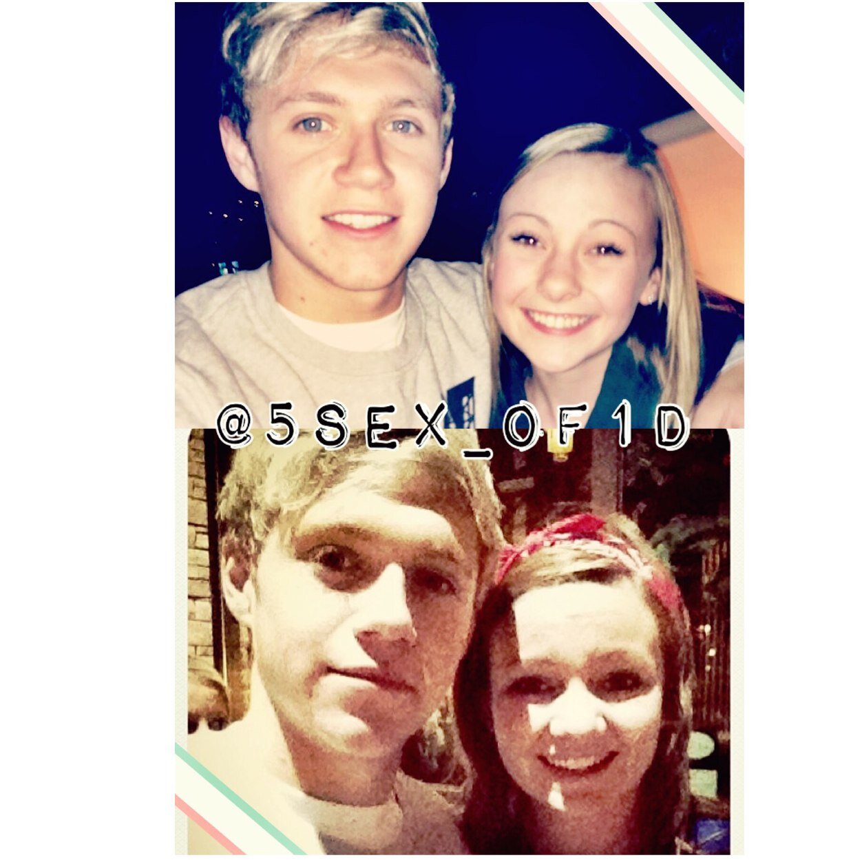 1D Fanatics, Jenna and Lexi from Colorado. We met Niall 7.23.13 and Michael 9.16.14