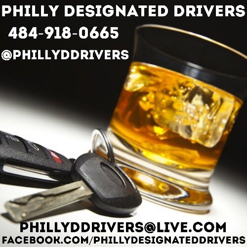 We offer reasonable/reliable alternatives to drinking & driving in the Philly area! Call/Text: 484-918-0665 Email: Phillyddrivers@live.com IG:  Phillyddrivers