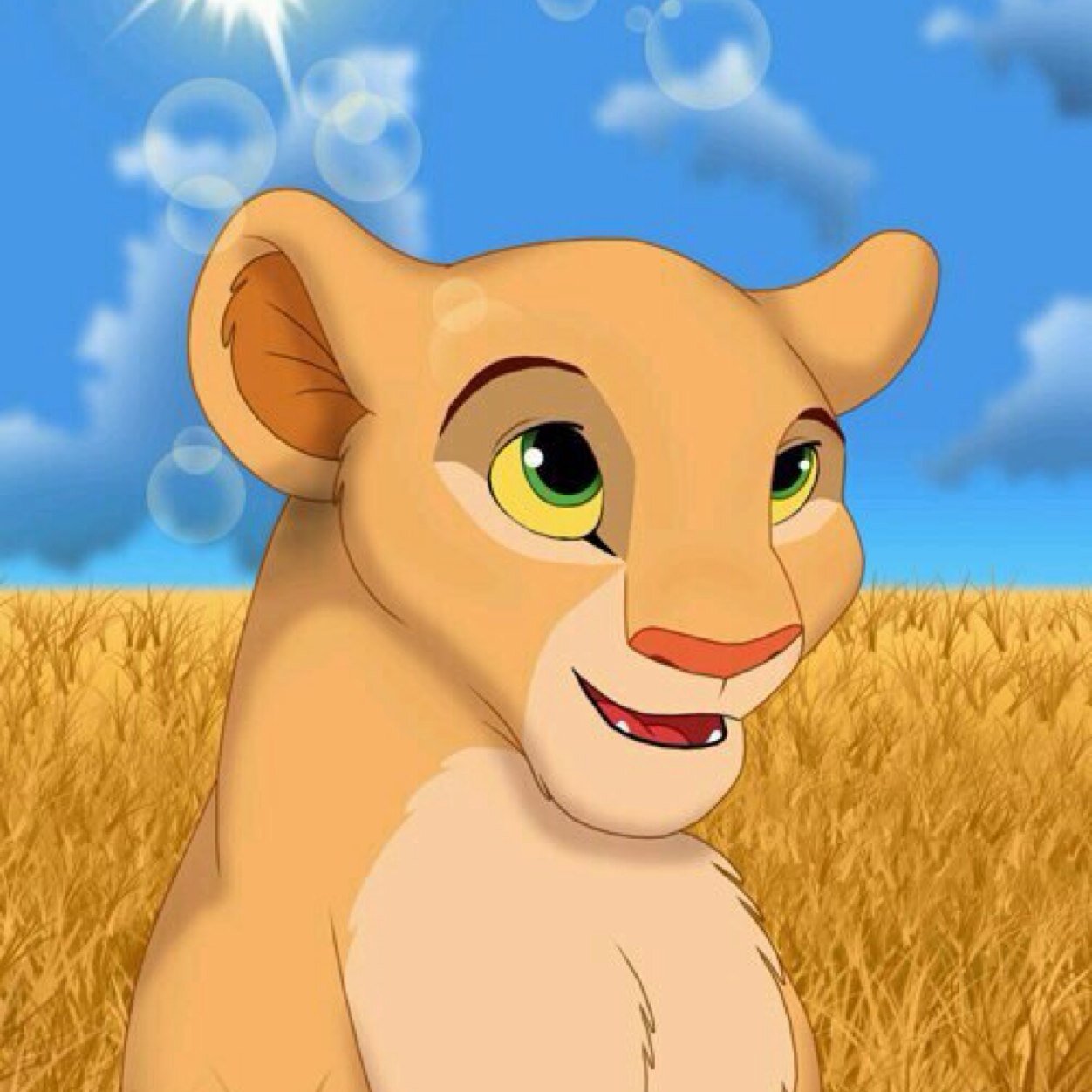 Is a beautiful lioness cub. No mate, Mother: @PrideLandNala Father: @OutsiderNuka . Has a crush on boy with the beginning letter name of Sh