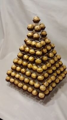 We specialize in weddings and party events. We have stunning Ferrero Rocher centrepieces, sweet trees and wedding favours. DM us for details