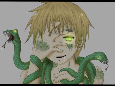 'ello lovessss. I am Arthur Kirkland alssso known asss the country England. Assss you can sssee I'm a sssnake-boy.