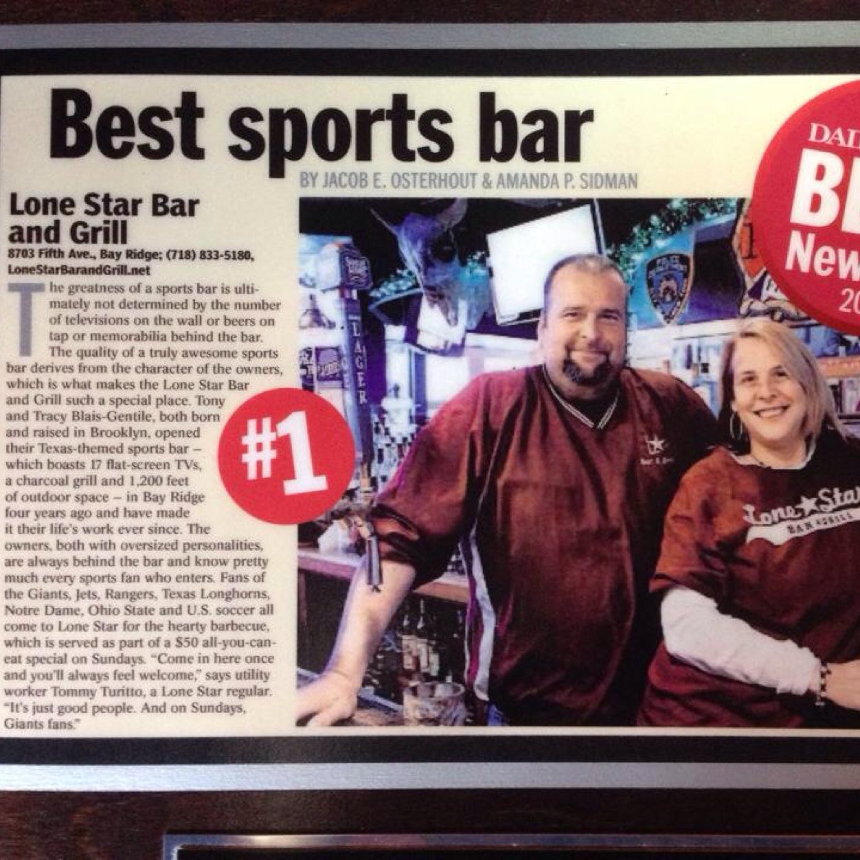 Best Sport's Bar in NYC.
Bay Ridge, Brooklyn.
