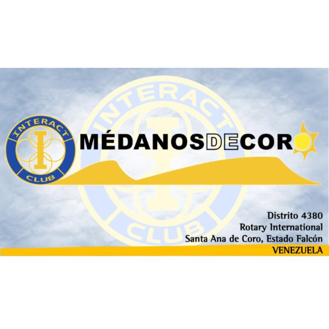 Interact es un club de servicio para jóvenes de 12 a 18 años, interesados en resolver los problemas de la comunidad que más les preocupan. Distrito 4380.