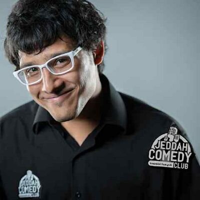 A member of Jeddah Comedy Club