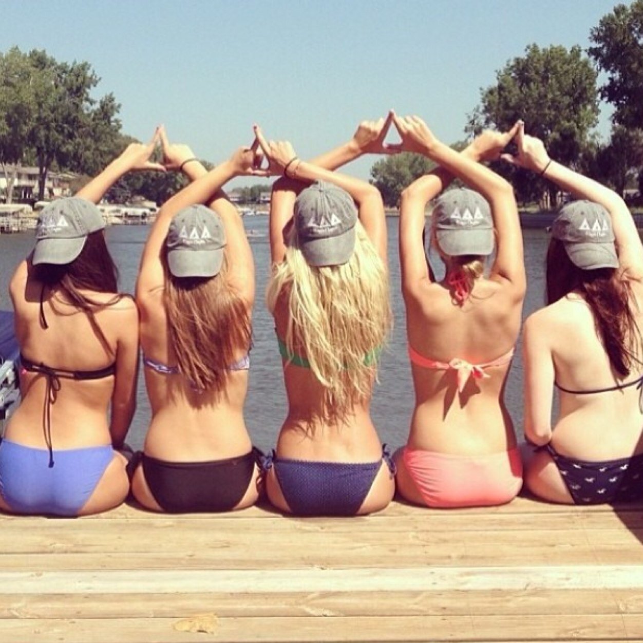 Three times the letter, three times the lady. Follow us on instagram - @trideltproblems