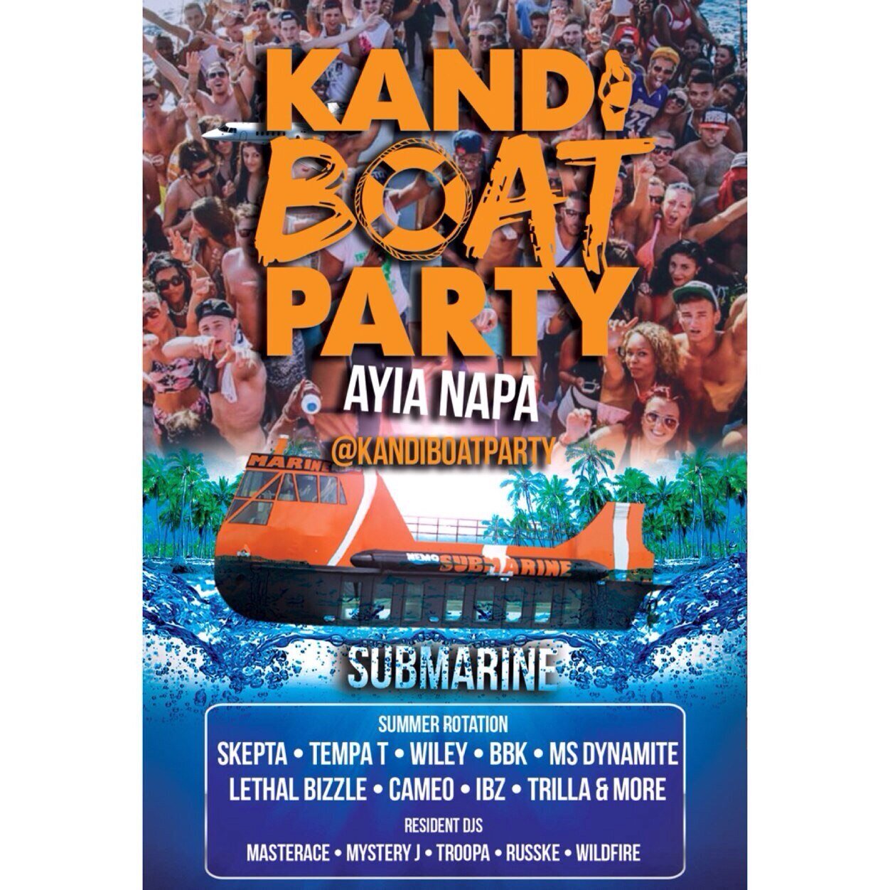 The Official Kandi Boat Party ticket sales page ☀️Tickets hotline Contact: TEL: 0035796625722 E-MAIL: KandiBoatTickets@hotmail.com for ticket reservations