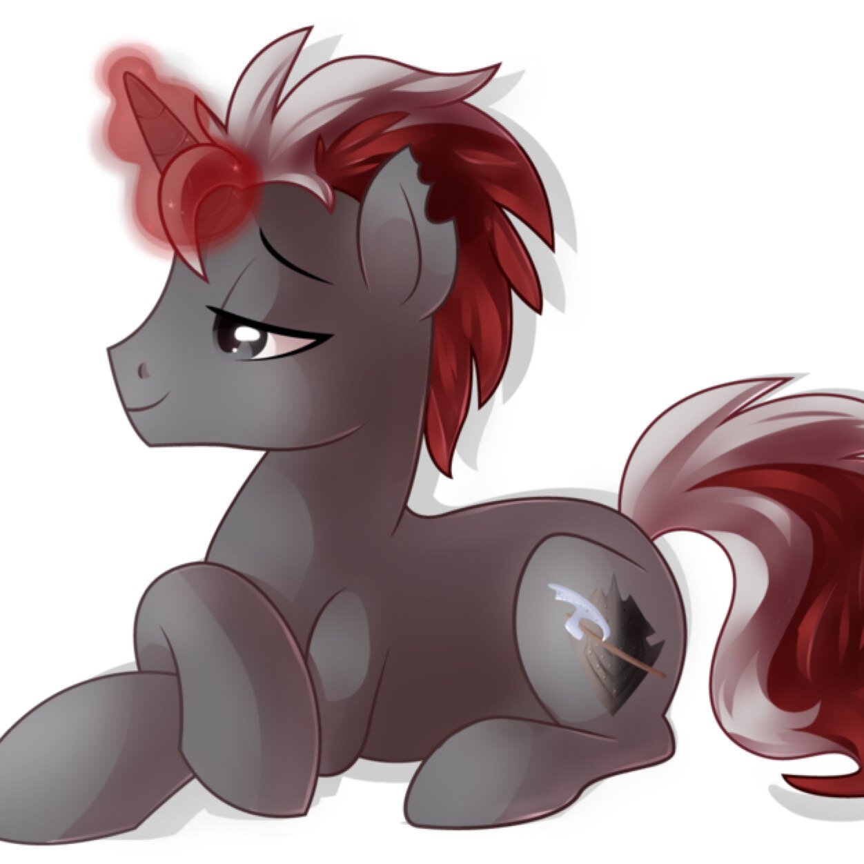 Hello, Im Red Moon. Ex Royal Gaurd. I now train new recruits in both @mlp_Celestia and @mlp_Luna Royal Gaurd program. I am also Single. ((Heavey RP, EST))