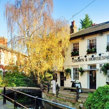 A picturesque riverside hostelry, with a wonderful beer garden, in Enfield Chase.