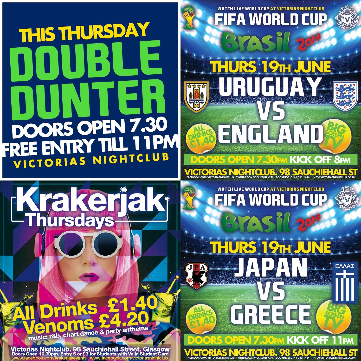 The hottest thursday is a KrakerJak thursday at victorias night club glasgow doors 10.30-3am