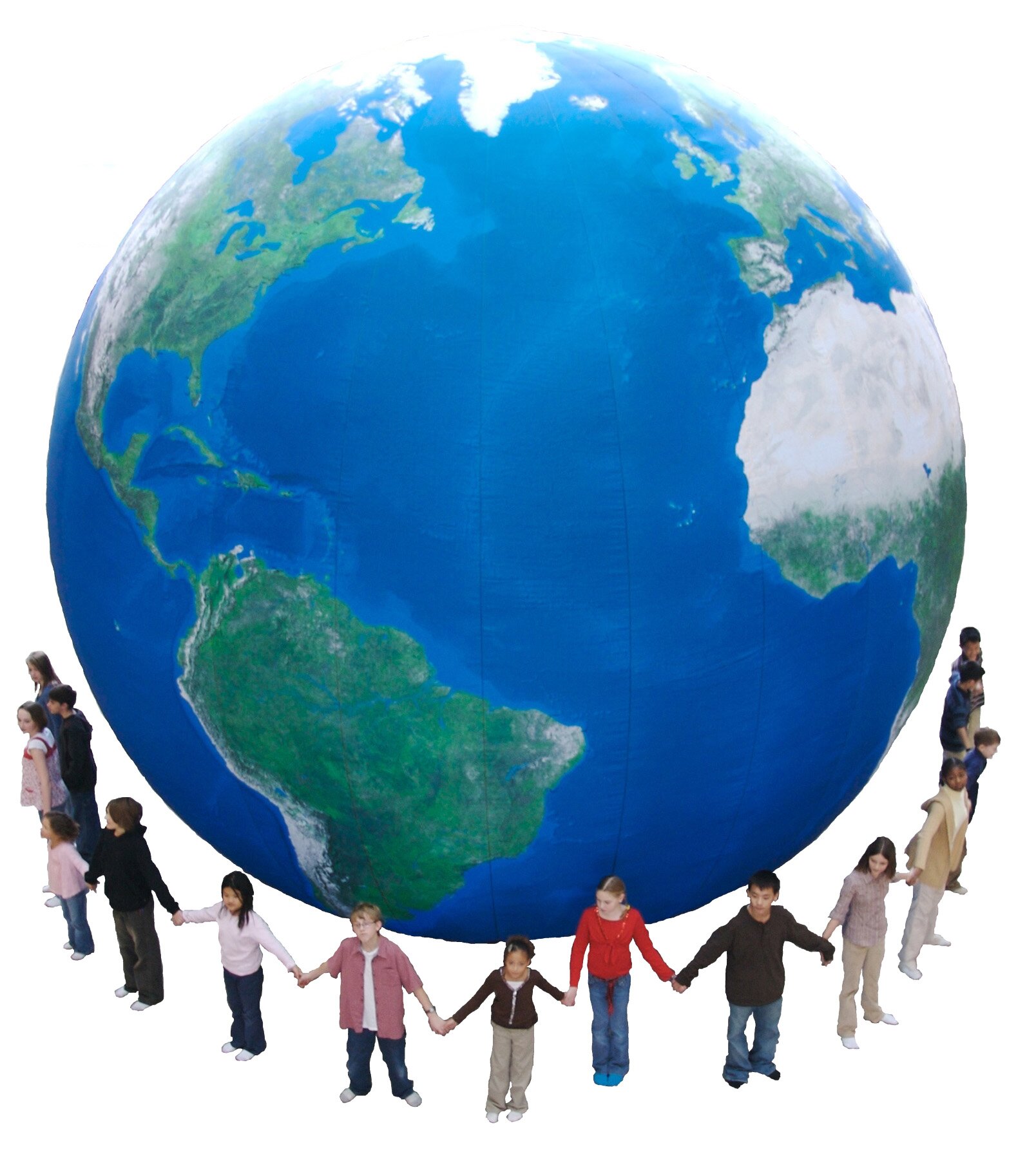 Up to 30 individuals fit inside the Earth Balloon at one time. This unique inside perspective brings learning to life and builds appreciation for our planet.
