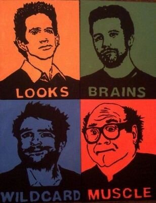 Going it's always sunny all over your asses