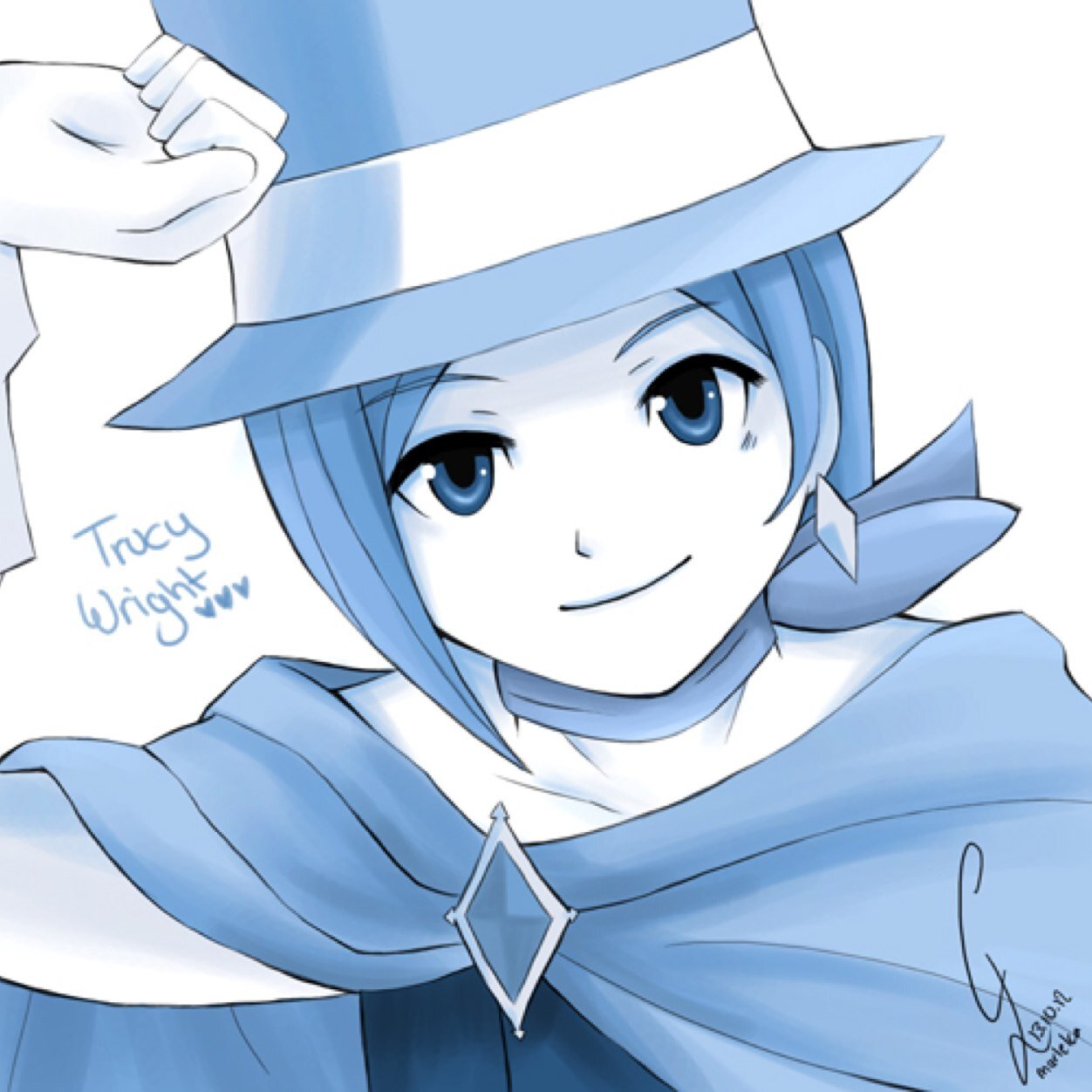 Hi everyone! Im Trucy Wright, daughter of Phoenix Wright ACE attorney! Lets hang out sometime, ok?