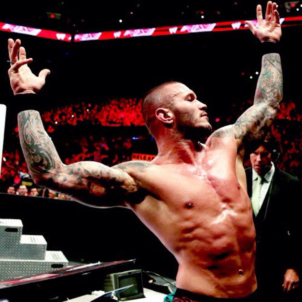 A person with swarming voices, going though his head. Strikes with a devastaing RKO, proving why he is known as a Apex Predator. (Not @RandyOrton)