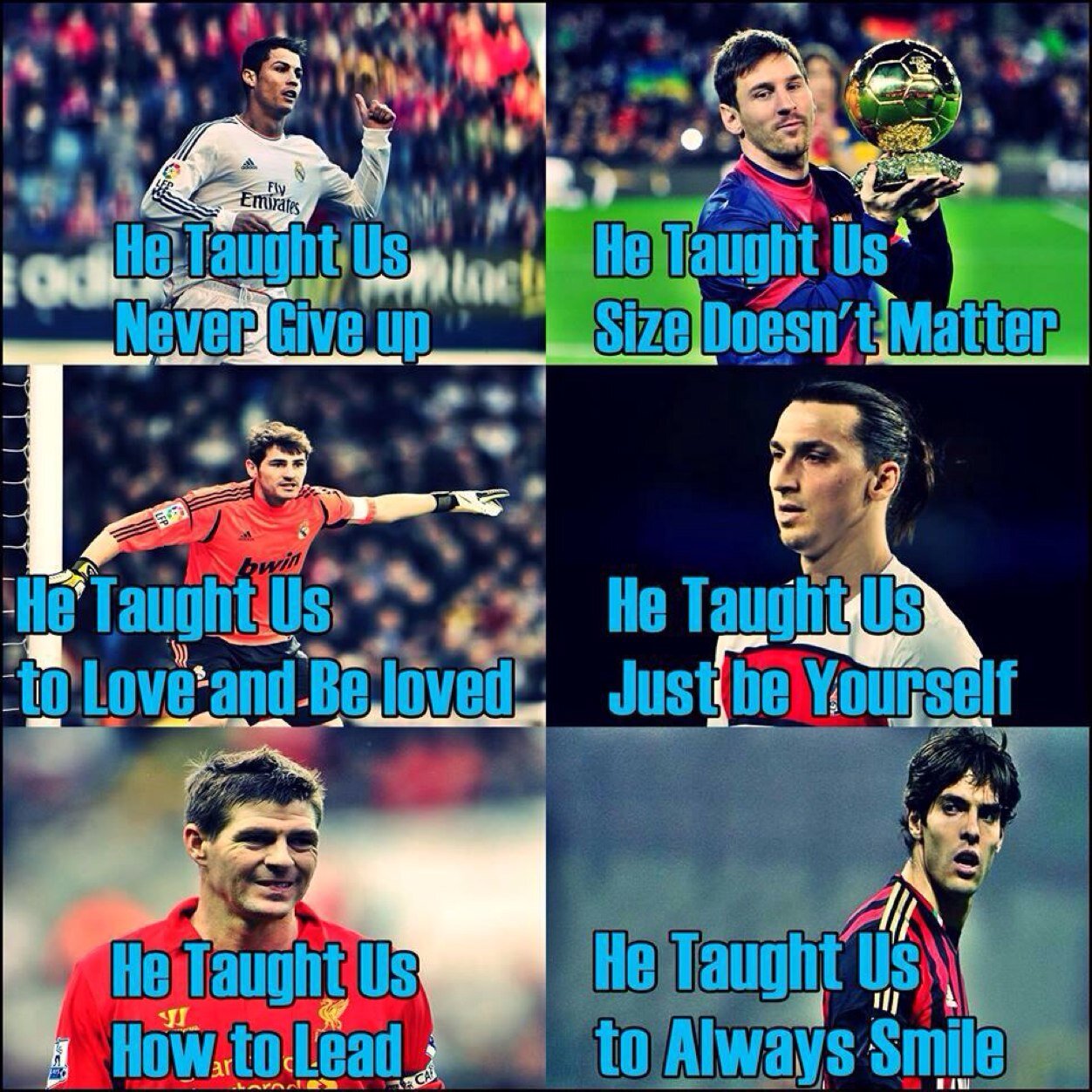 soccer is a loved sport,respect eachother in the game,N get inspired, I Support All Players And Teams,Real Madrid,Follow For A Follow Back