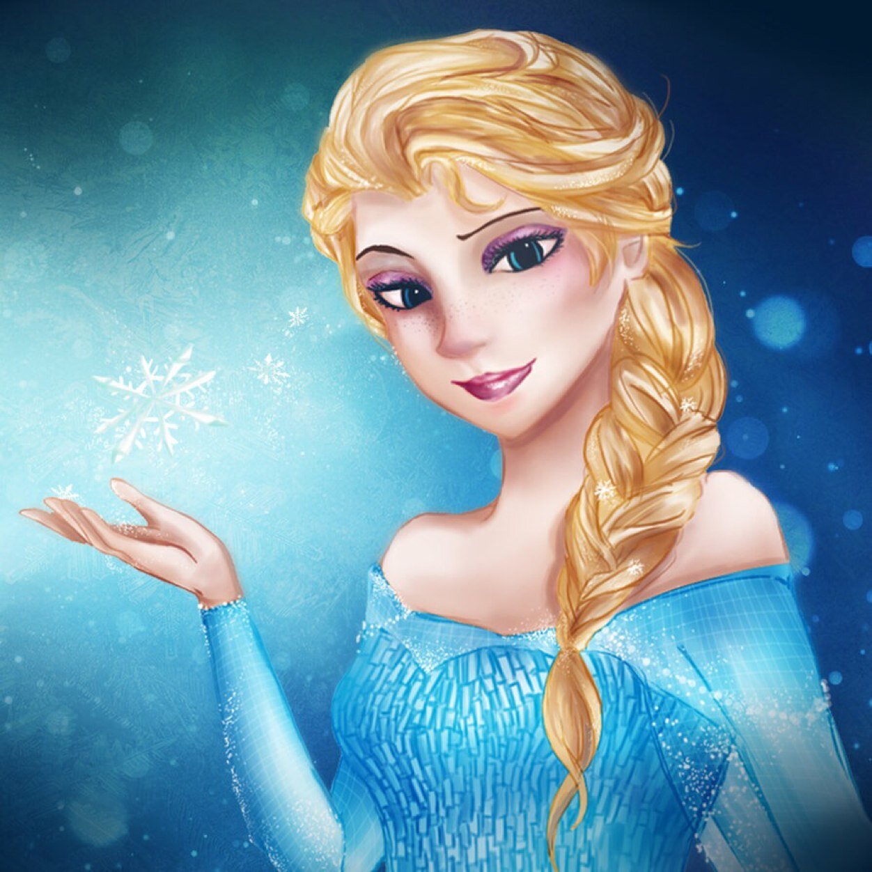{RP1}Hi I'm Elsa the Ice Queen! Sis: @Aurora_and_Anna {RP2} I love choclate and my family #single #looking