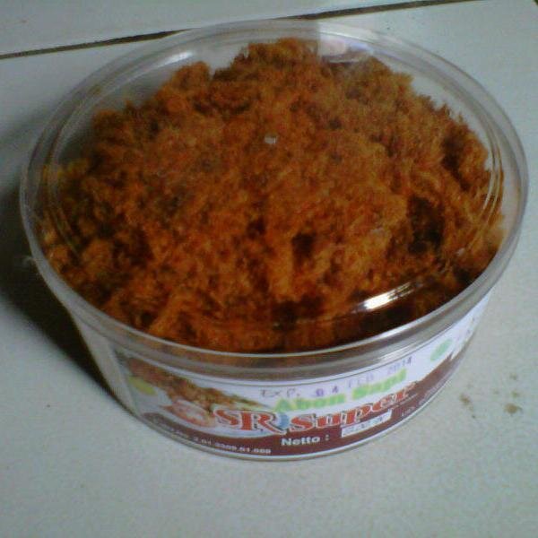 sedia makanan  abon sapi gurih asli boyolali  kualitas No 1 selera BOS harga anak KOS menerima eceran Reseller & Dropship