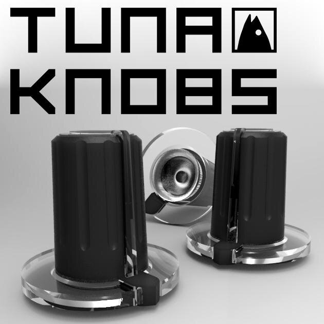 Tuna Knobs are physical control knobs for your touchscreen. Started on kickstarter.