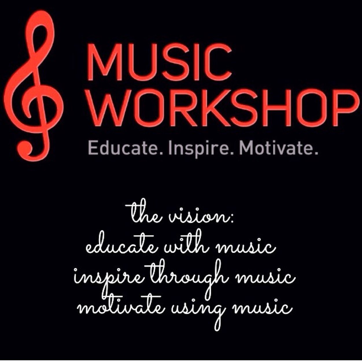 Music Workshop is a turnkey program that any public school can implement for free! Educate with Music | Inspire through Music | Motivate using Music |