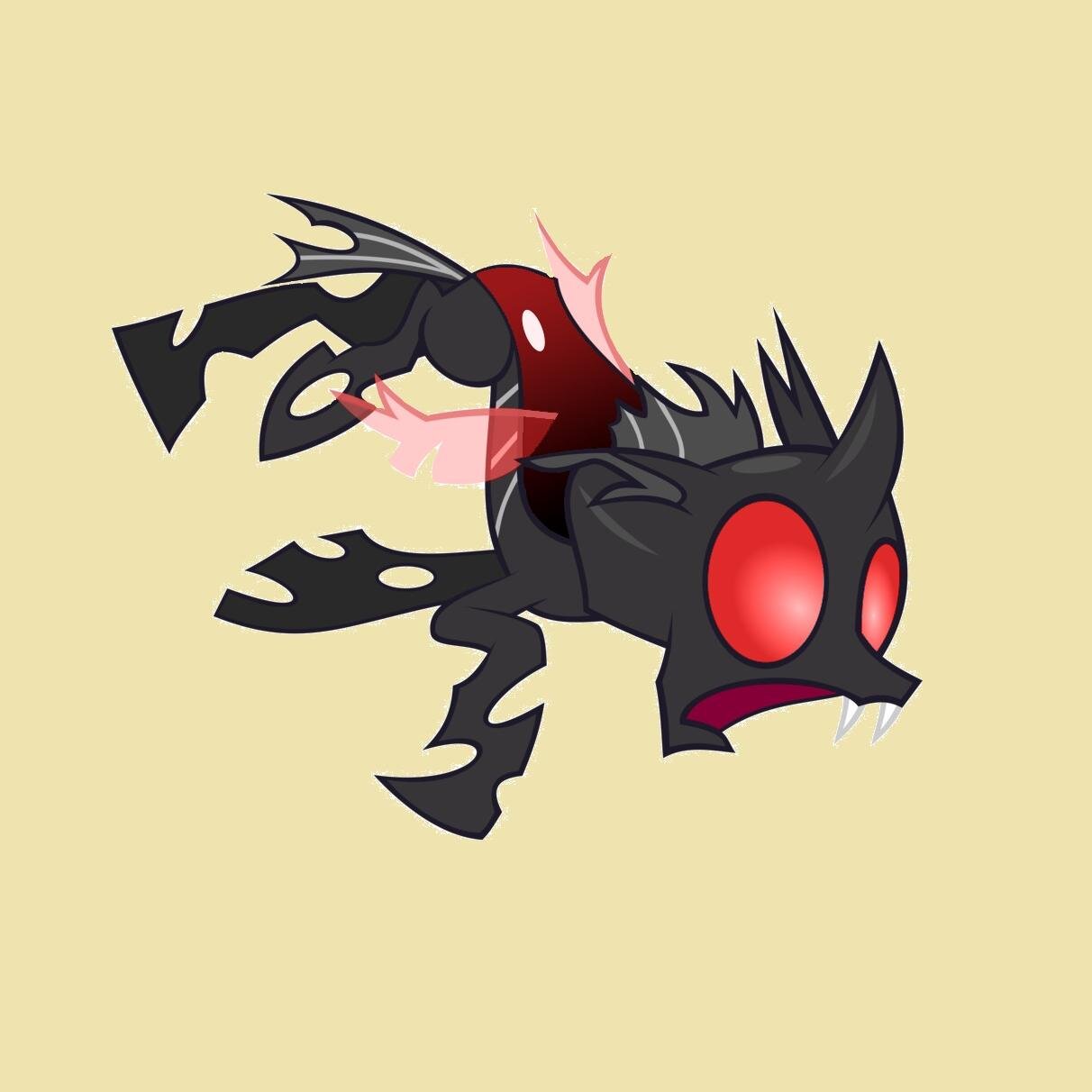 A serious but hyperactive Changeling, full of crazy ideas and whatnot