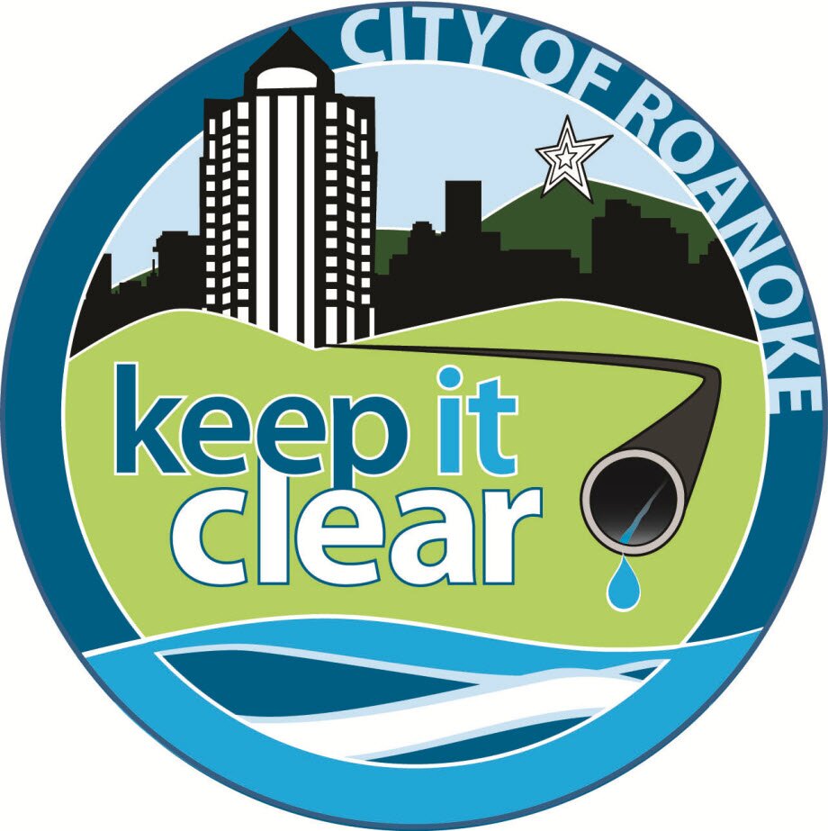 City of Roanoke Stormwater Utility. Together, we can create a clean water legacy. Remember, only rain goes down the drain! 🌷
