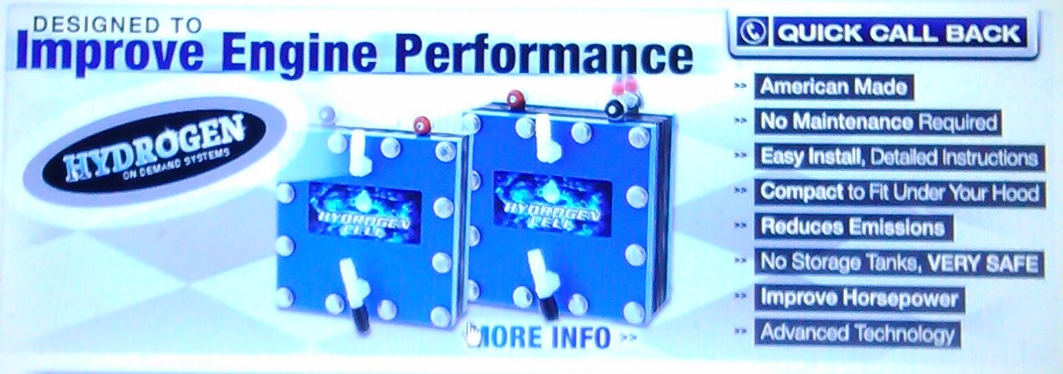 Save Money.... Increase Gas Mileage.... BoostPerformance....
People all over the world are using Hydrogen to run their vehicles!
Water is made up of H2O