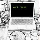 workreeks's profile picture. REEK (ˈrēk)
reeked, reek·ing, reeks, reek-y
1.  To be pervaded by something unpleasant:
2. That which totally sucks