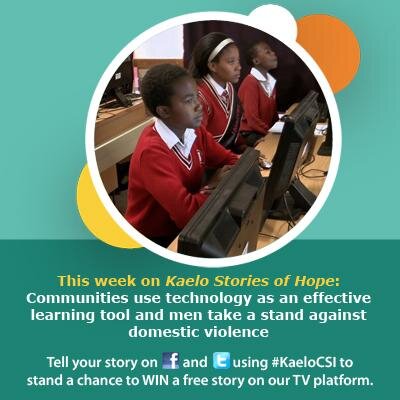 We tell uplifting stories. Now based in South Africa and East Africa (Kenya).
Find: Kaelo Stories of Hope on Facebook
Web: http://t.co/wA89Ac1VNr
#KaeloCSI