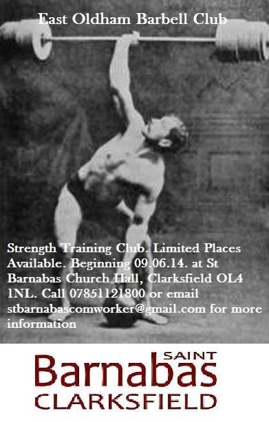 EOldhamBarbell's profile picture. FREE barbell club in Clarksfield, Oldham. Run by certified PT and community worker @ St. Barnabas Church Hall, OL4 1NL Near Neighbours Funded
