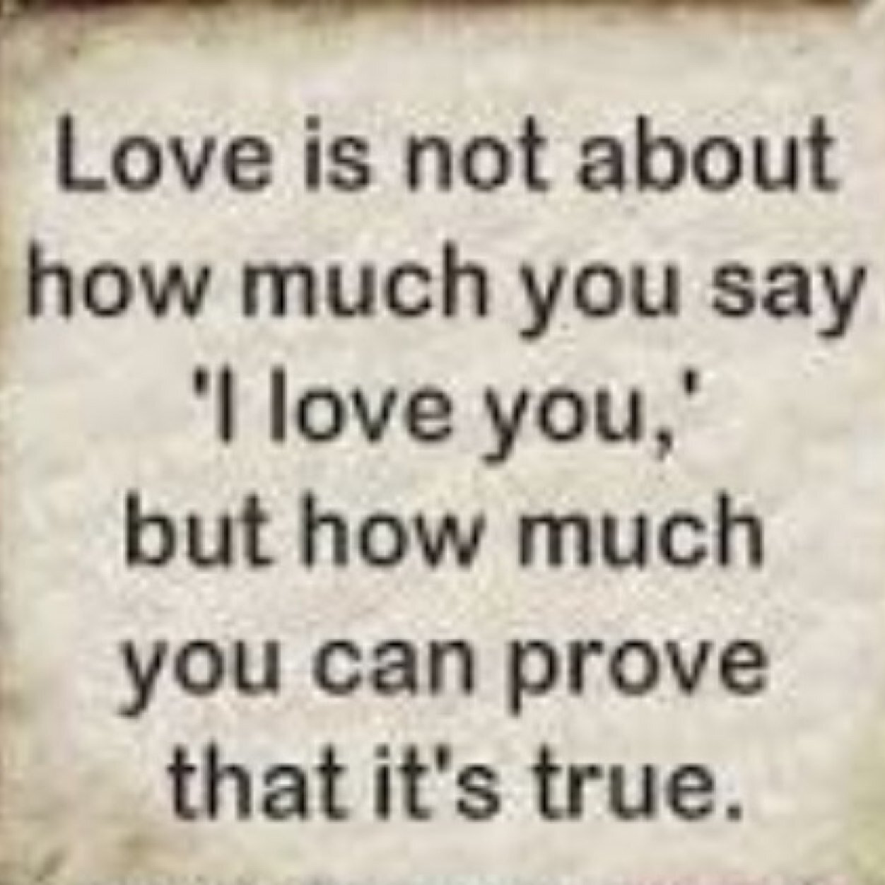 Love is not Overated...