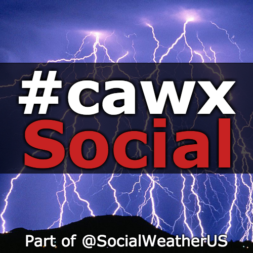 User reported, user contributed. Send California Weather reports using #cawx! Follow @cawxSocial to keep up with current CA weather! Part of @SocialWeatherUS.
