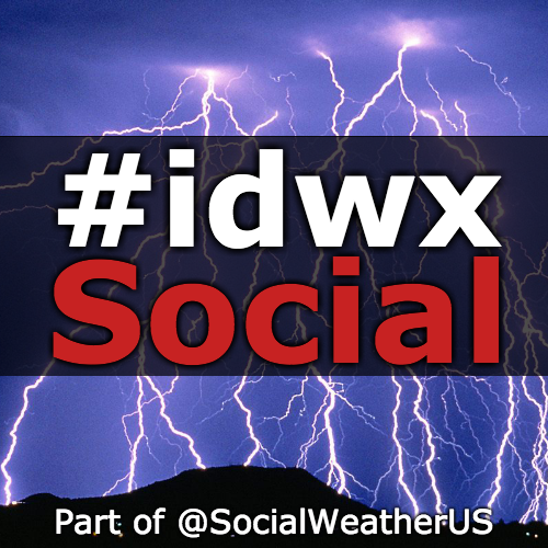 User reported, user contributed. Send Idaho Weather reports using #idwx! Follow @idwxSocial to keep up with current Idaho weather! Part of @SocialWeatherUS.