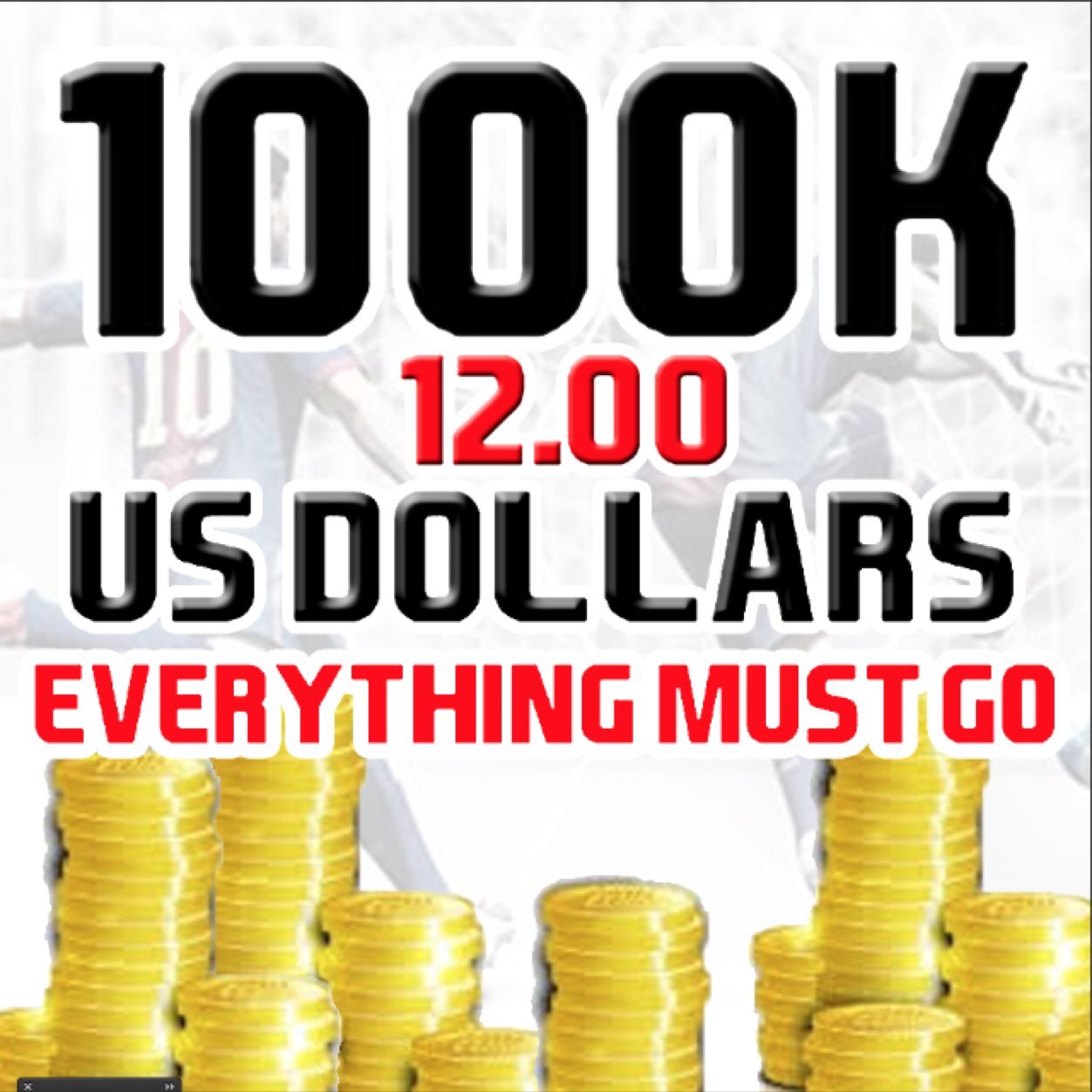 Websites down dm for coins everything must go ,15 is coming we have 25 milion left to sell and only $12 per order