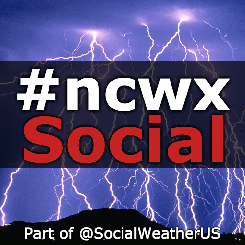User reported user contributed. Send North Carolina Weather reports using #ncwx! Follow @ncwxSocial to keep up with current NC weather! Part of @SocialWeatherUS