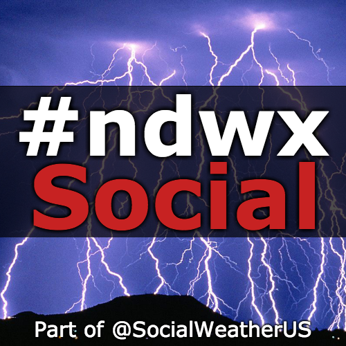 User reported, user contributed. Send North Dakota Weather reports using #ndwx! Follow @ndwxSocial to keep up with current ND weather! Part of @SocialWeatherUS.