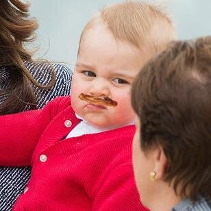 Prince George, Royal Baby, Royal Baconeater...baby got bacon!