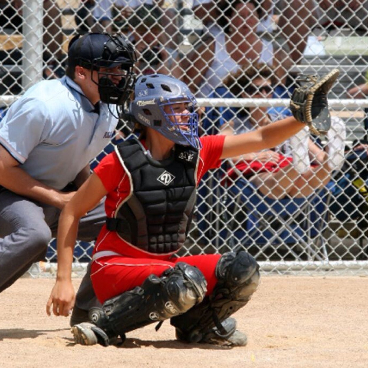 What softball catchers deal with on the daily