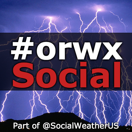 User reported, user contributed. Send Oregon Weather reports using #orwx! Follow @orwxSocial to keep up with current Oregon weather! Part of @SocialWeatherUS.